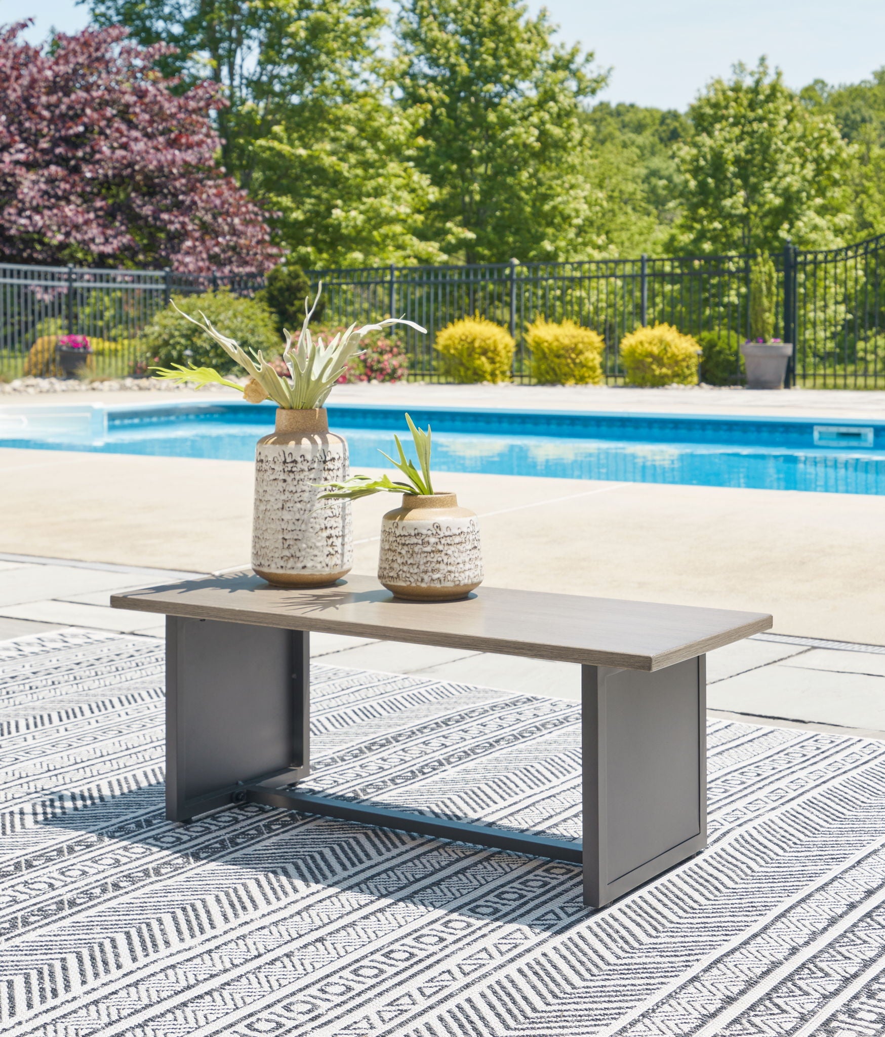 Bree Zee - Table d'appoint rectangulaire - Marron