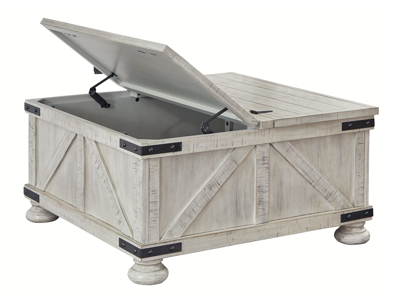 Carynhurst - Table basse avec rangement - Blanc délavé