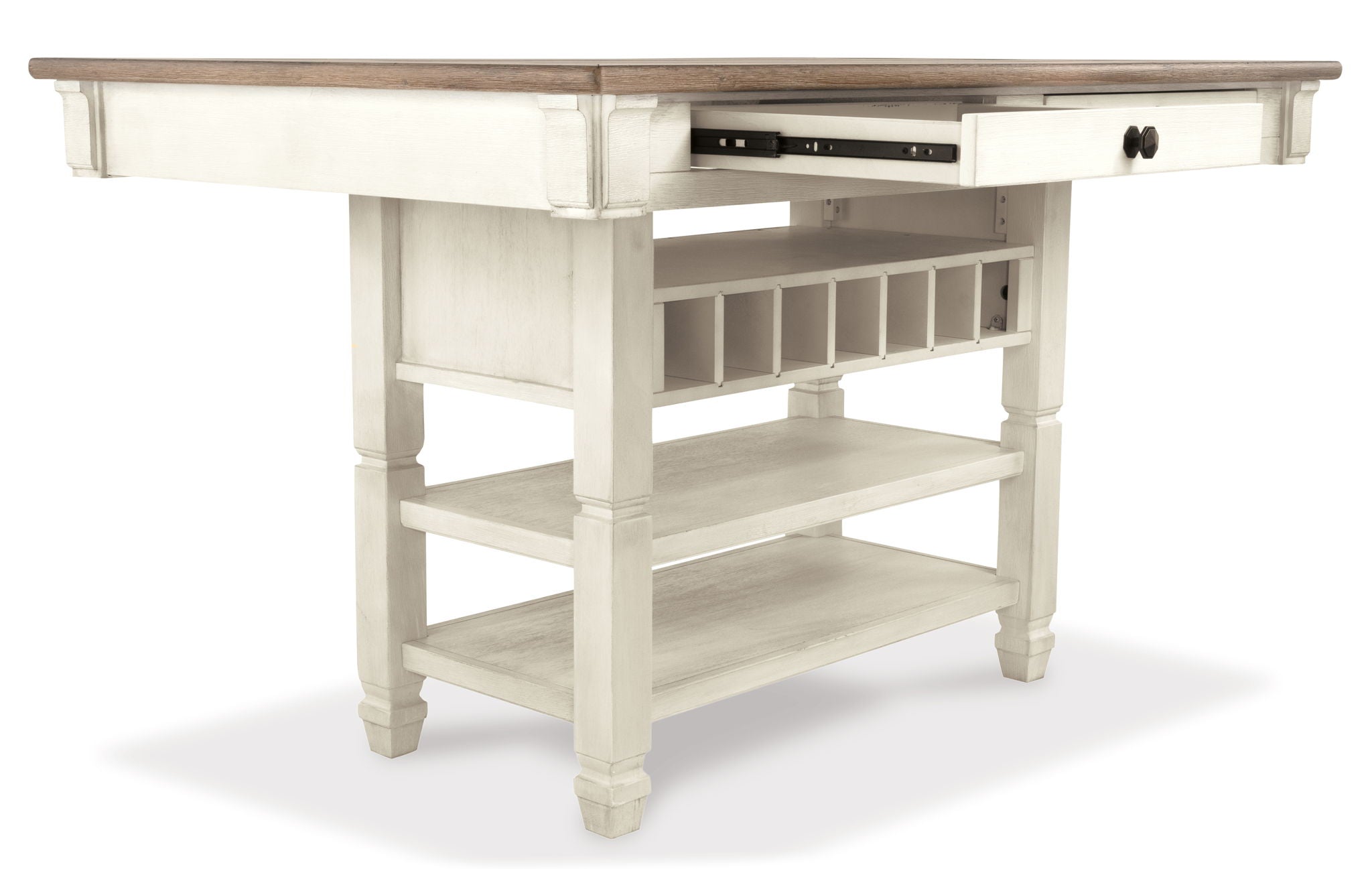 Bolanburg - Table haute de salle à manger rectangulaire - Beige