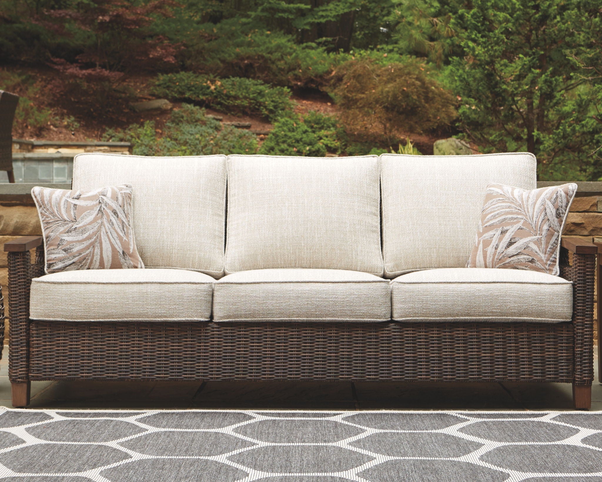Paradise Trail - Canapé avec coussin - Marron moyen