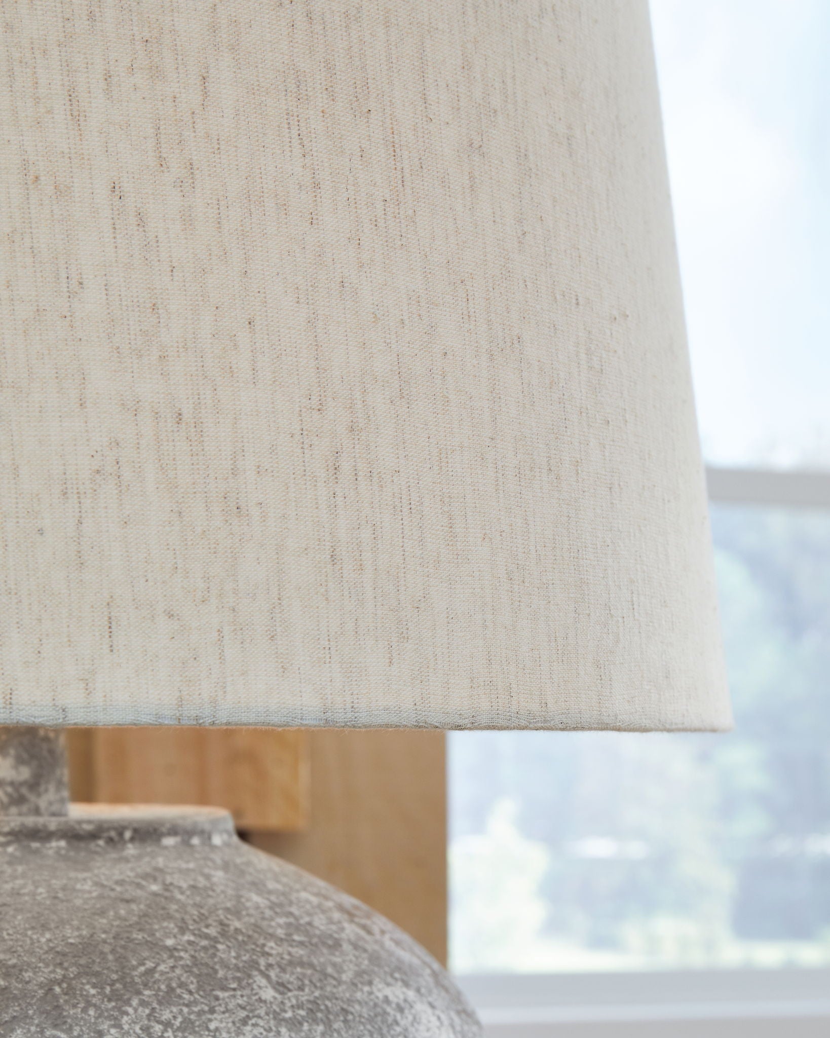 Dreward - Lampe de table en papier - Gris vieilli