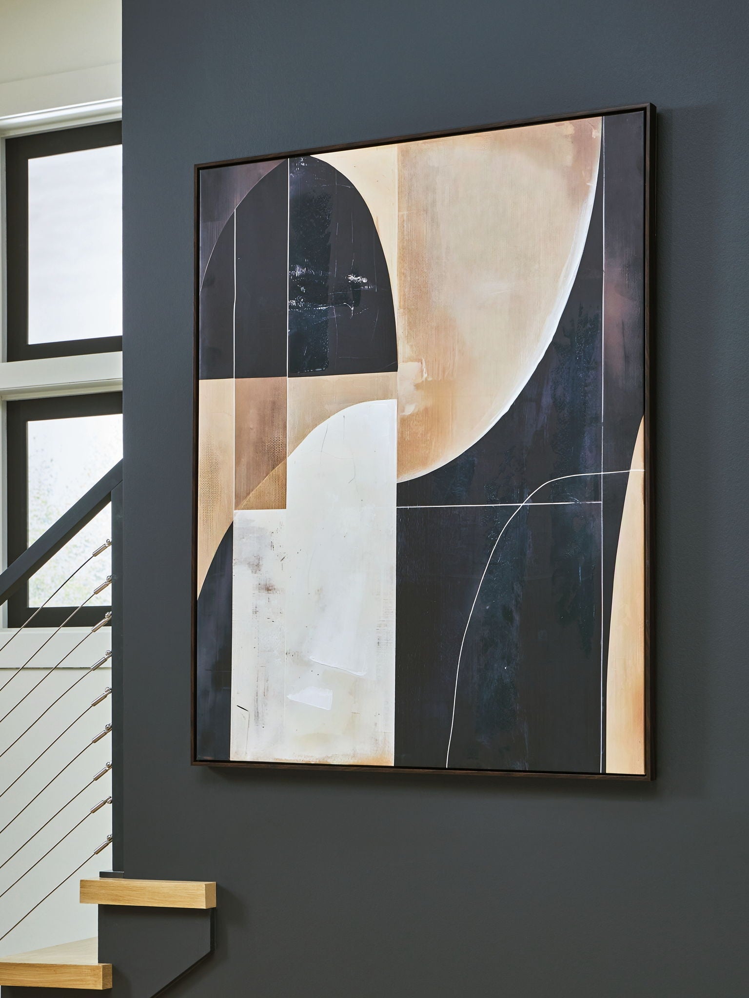 Ewanford - Décoration murale - Noir / Marron / Fauve