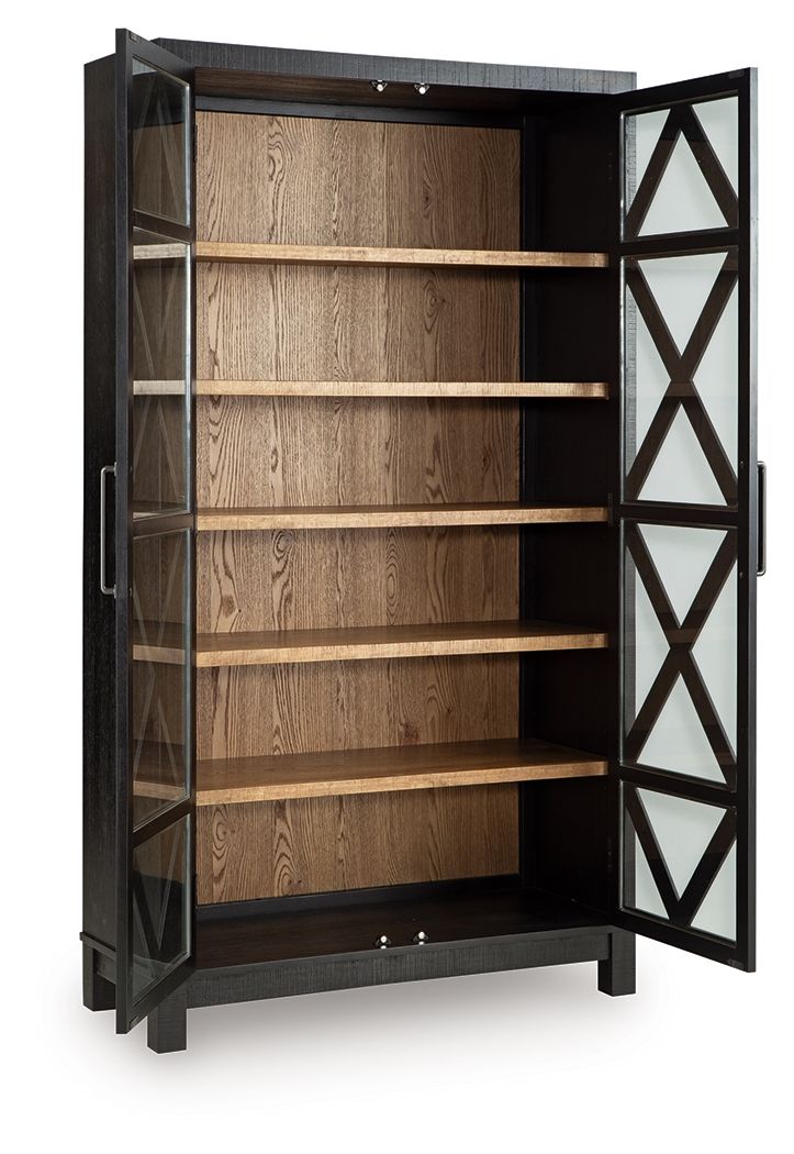 Christop - Meuble d'appoint - Noir / Marron