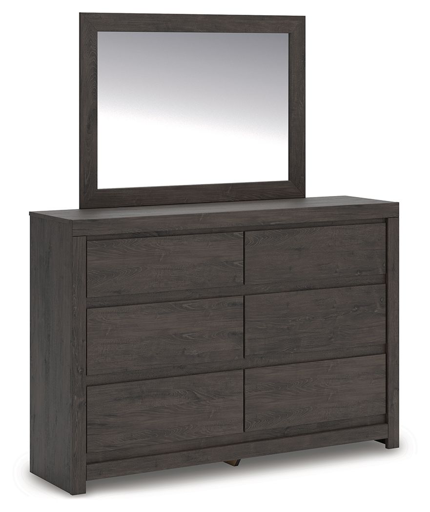 Fraluna - Commode et miroir - Anthracite