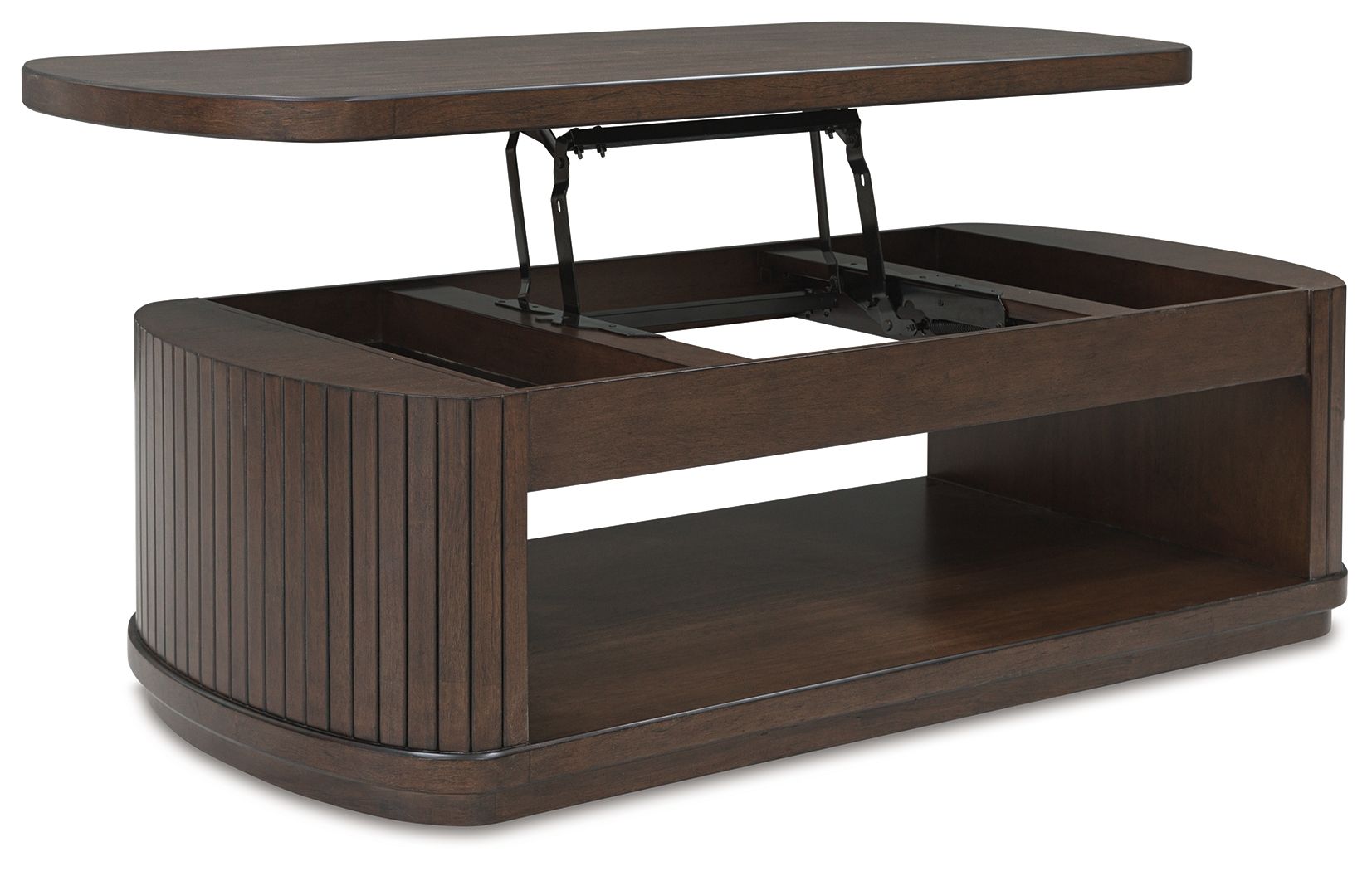 Korestone - Table basse relevable - Brun foncé