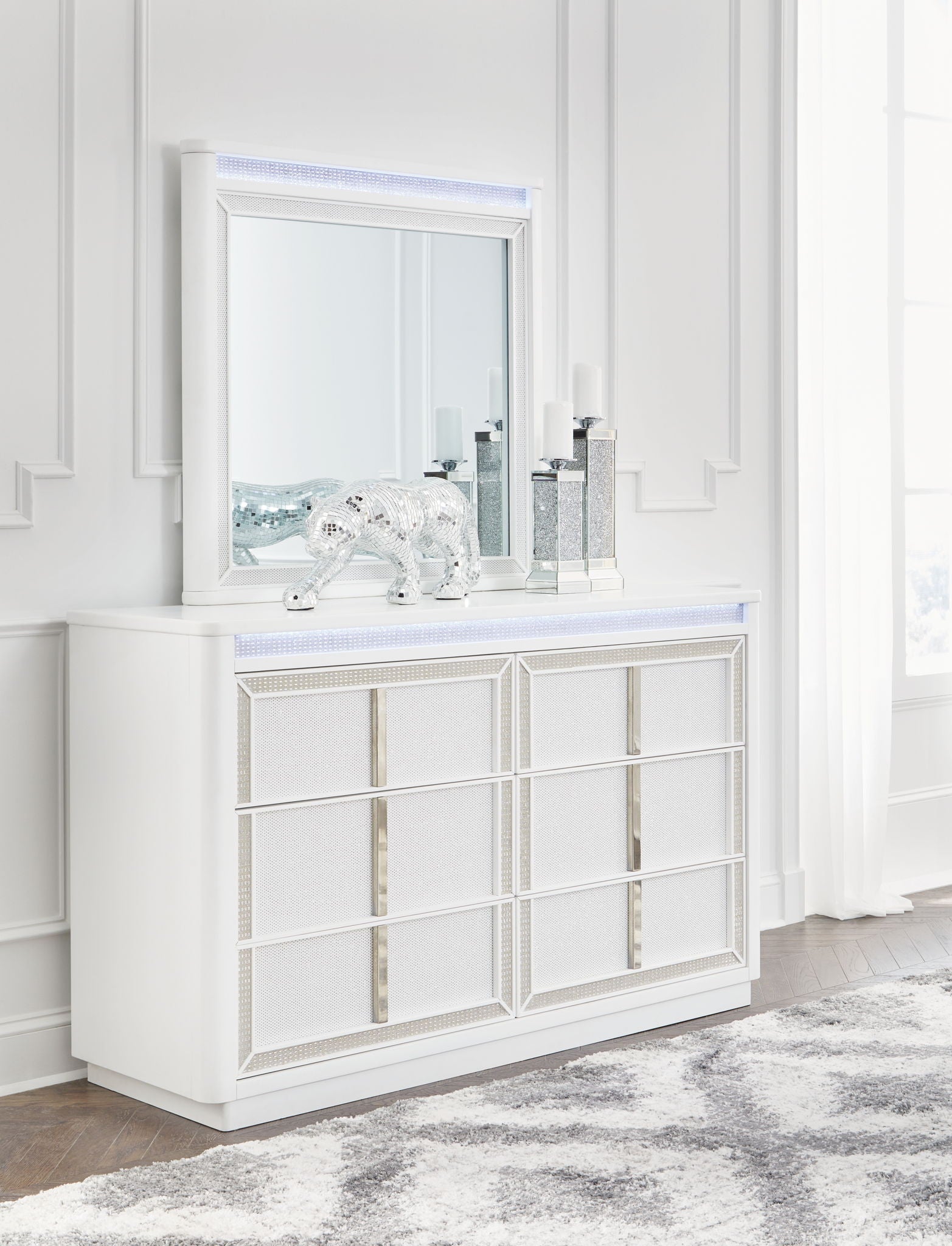 Chalanna - Ensemble de chambre à coucher avec rangements