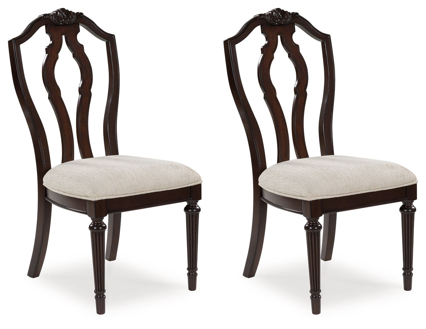 Lavinton - Chaise de salle à manger rembourrée (lot de 2) - Tan / Marron