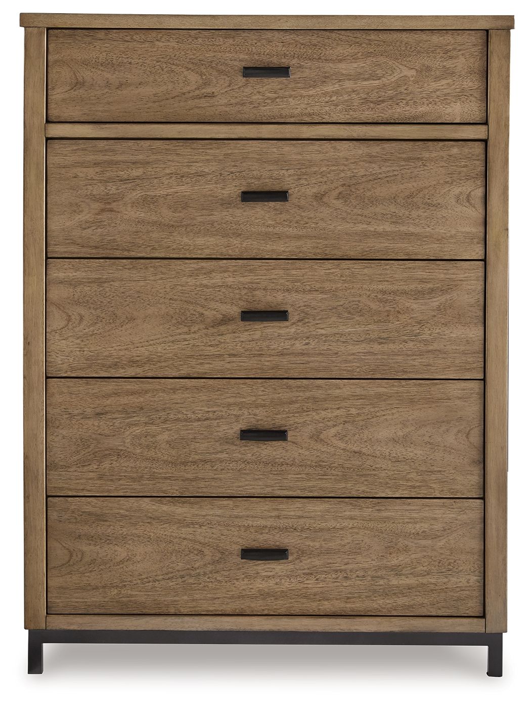 Tomtyn - Commode à cinq tiroirs - Marron clair