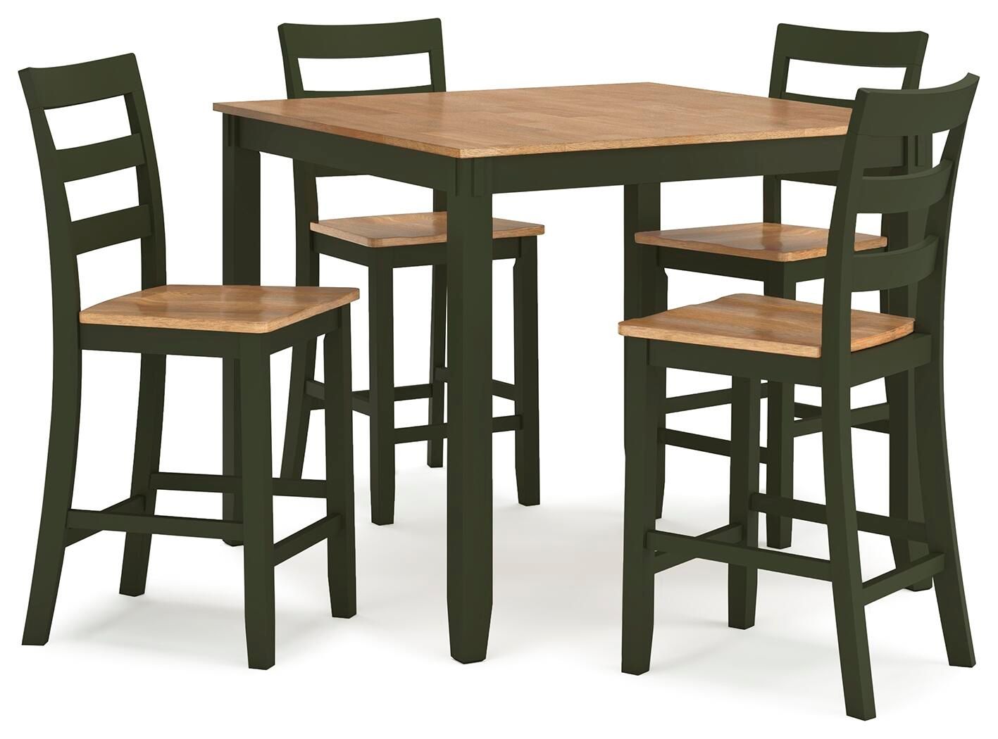Gesthaven - Ensemble Table Haute et Chaises de Salle à Manger