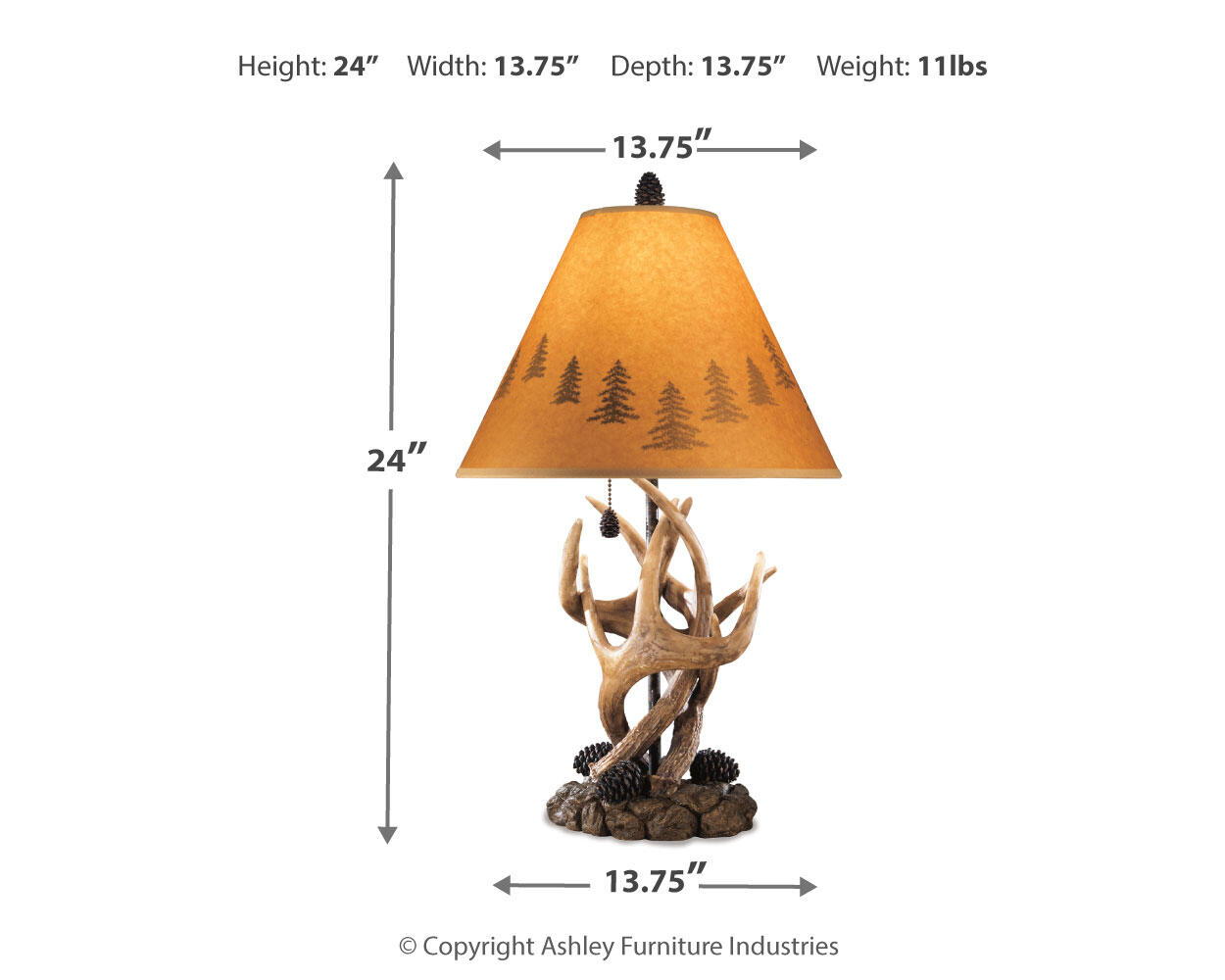 Derek - Poly Table Lamp (Set of 2) - Brown