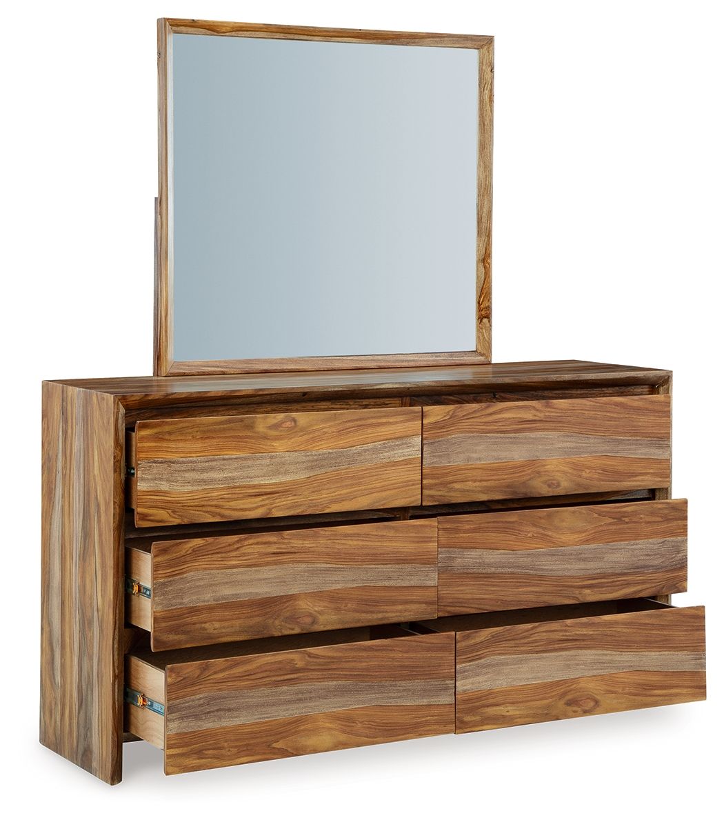 Dressonni - Commode et miroir - Marron