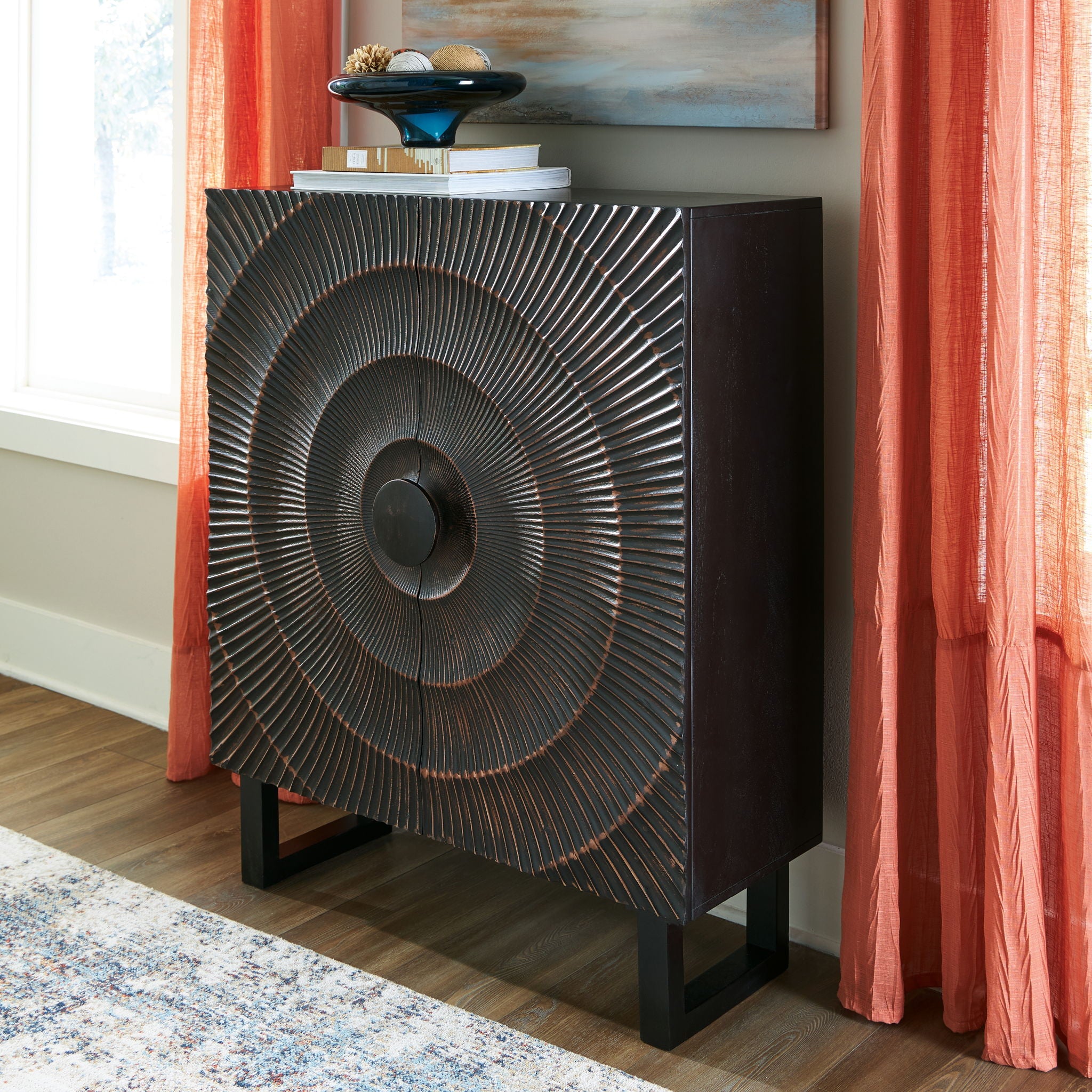 Fosterman - Meuble d'appoint - Noir vieilli