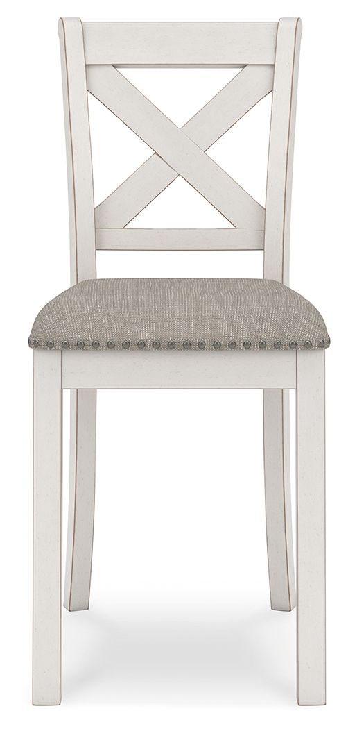 Robbinsdale - Tabouret de bar rembourré (Lot de 2) - Blanc antique