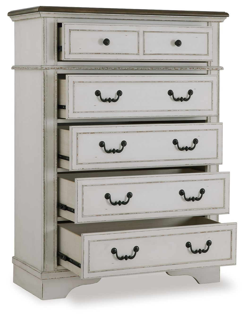 Blendon – Commode à cinq tiroirs – Bicolore