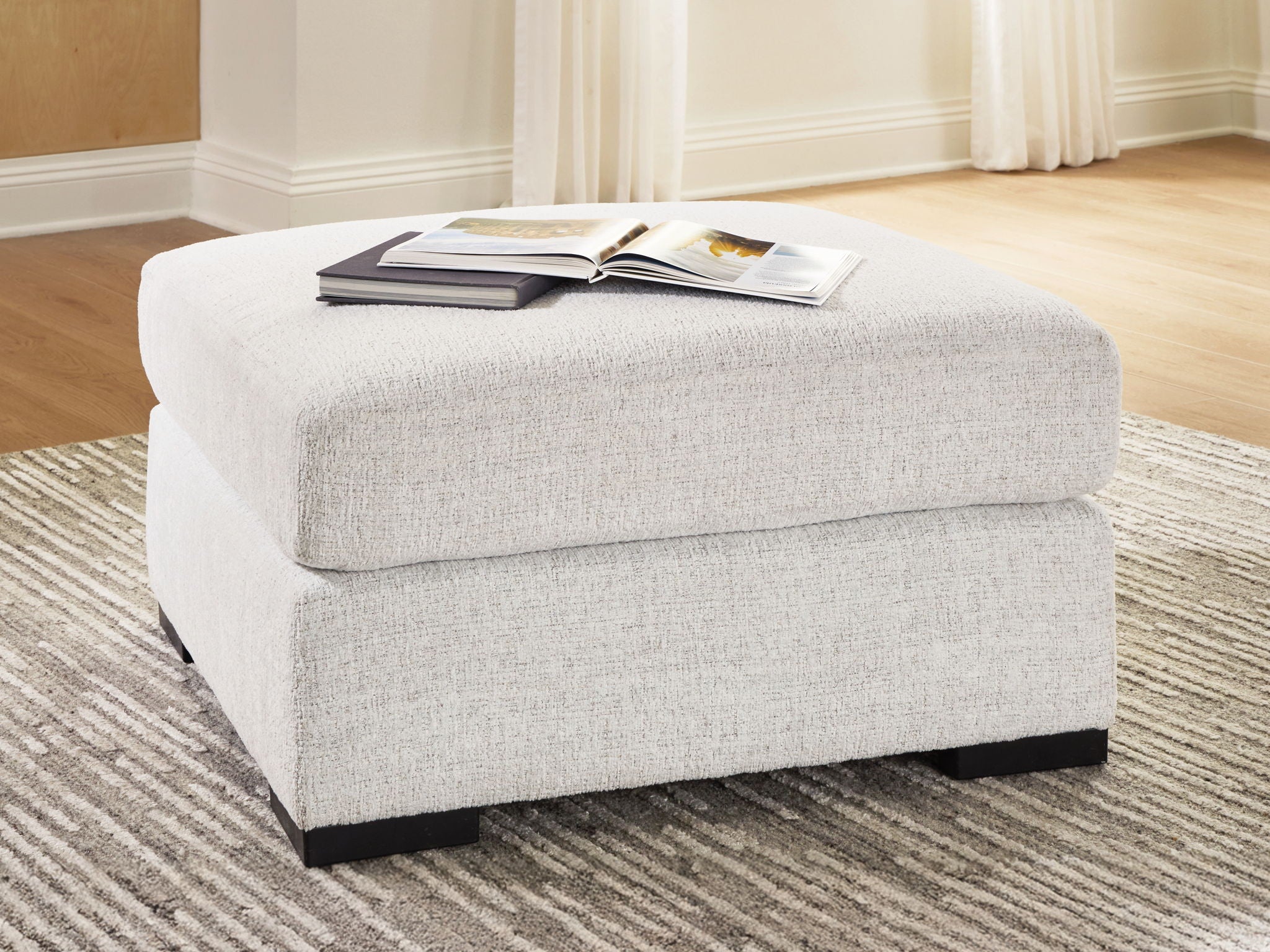 Misty-Lakes - Pouf d'appoint surdimensionné - Craie