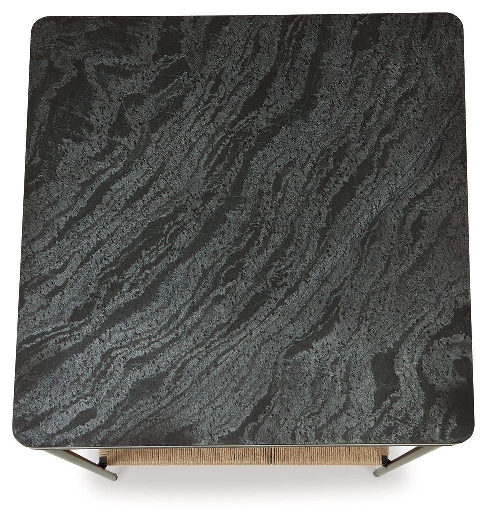Minrich - Table d'appoint - Noir / Naturel