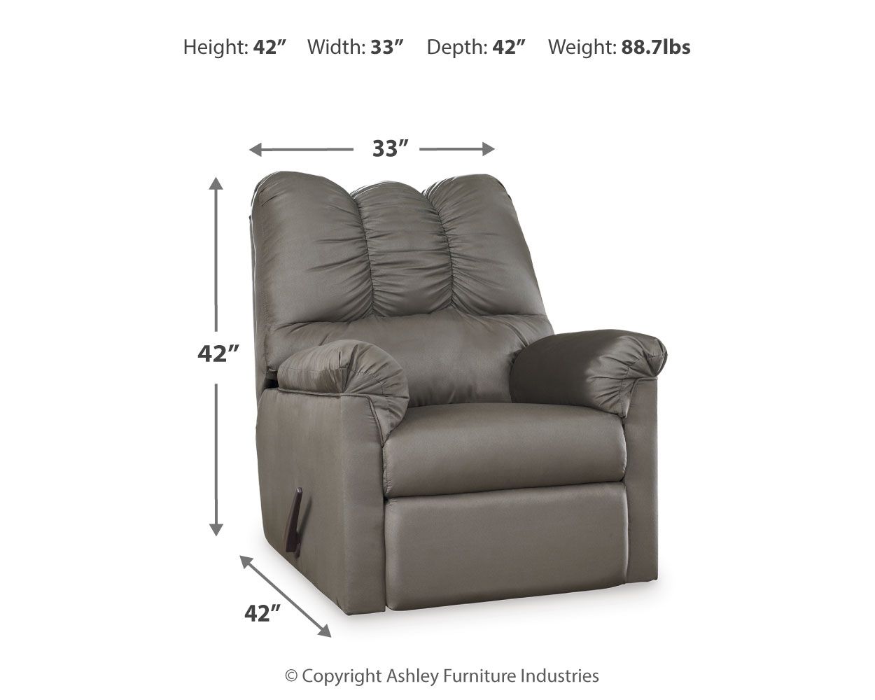 Darcy - Fauteuil inclinable à bascule