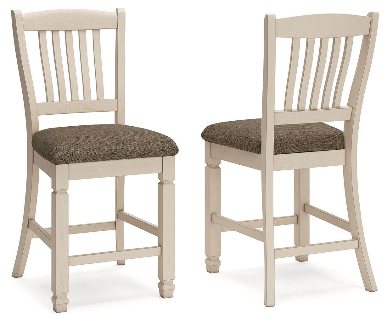 Bolanburg - Tabouret de bar rembourré (lot de 2) - Beige