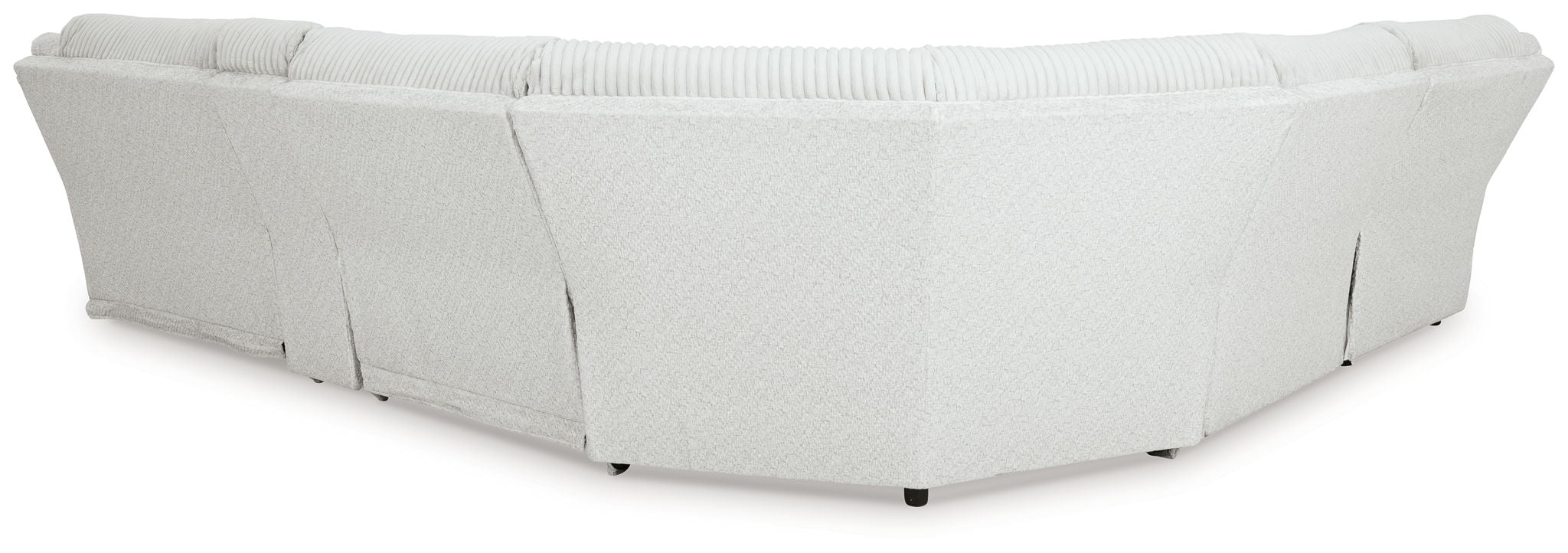 Haut de gamme – Canapé d’angle inclinable 6 places avec méridienne à gauche – Tissu – Alliage