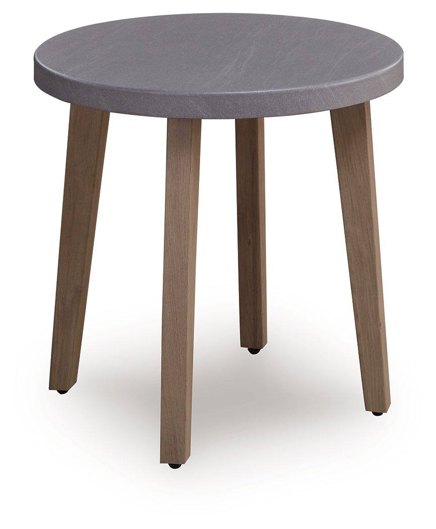 Harmony Headlands - Table d'appoint ronde - Naturel / Gris