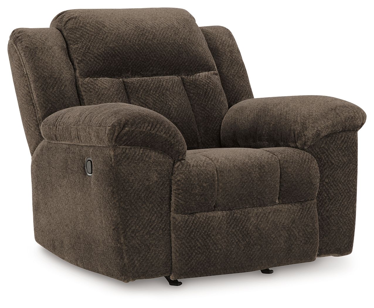 Frohn - Fauteuil inclinable à bascule - Tissu - Chocolat