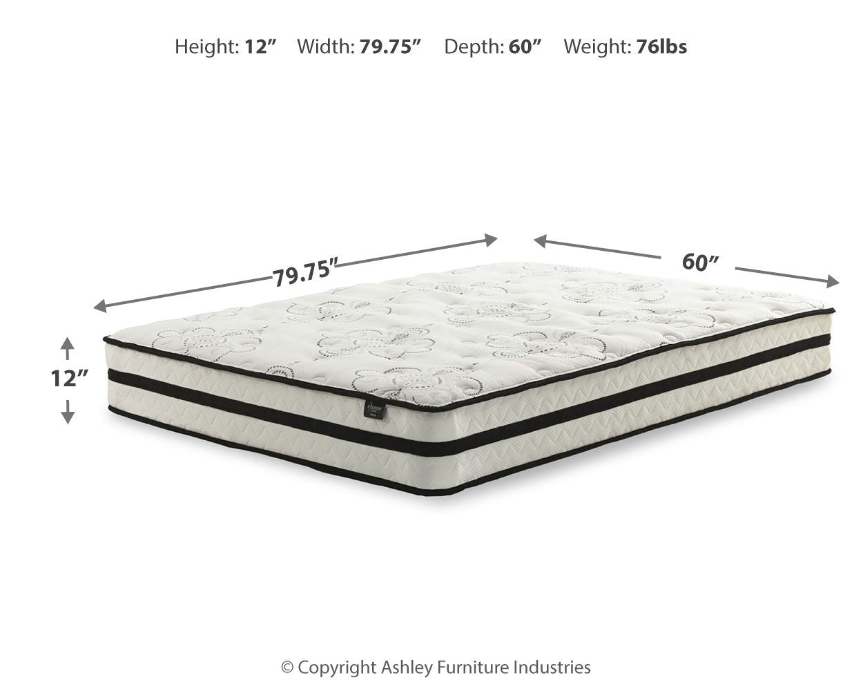 Chime 12 Inch Hybrid - Matelas hybride ultra moelleux