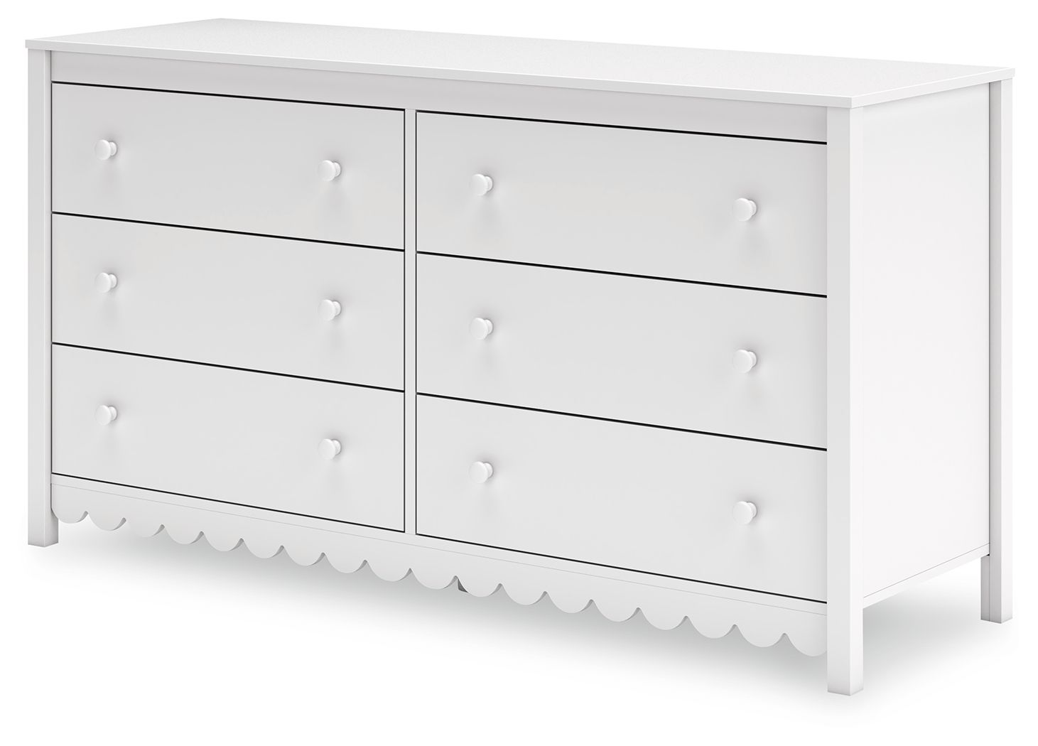 Hallityn - Commode à six tiroirs - Blanc