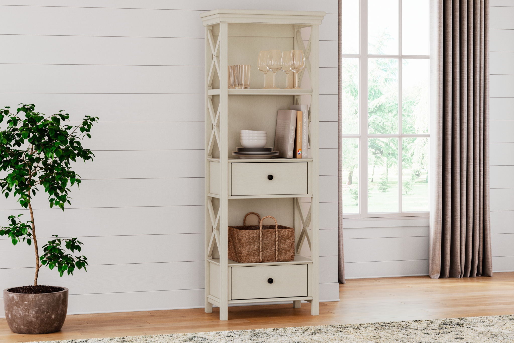 Bolanburg - Vitrine - Blanc Antique