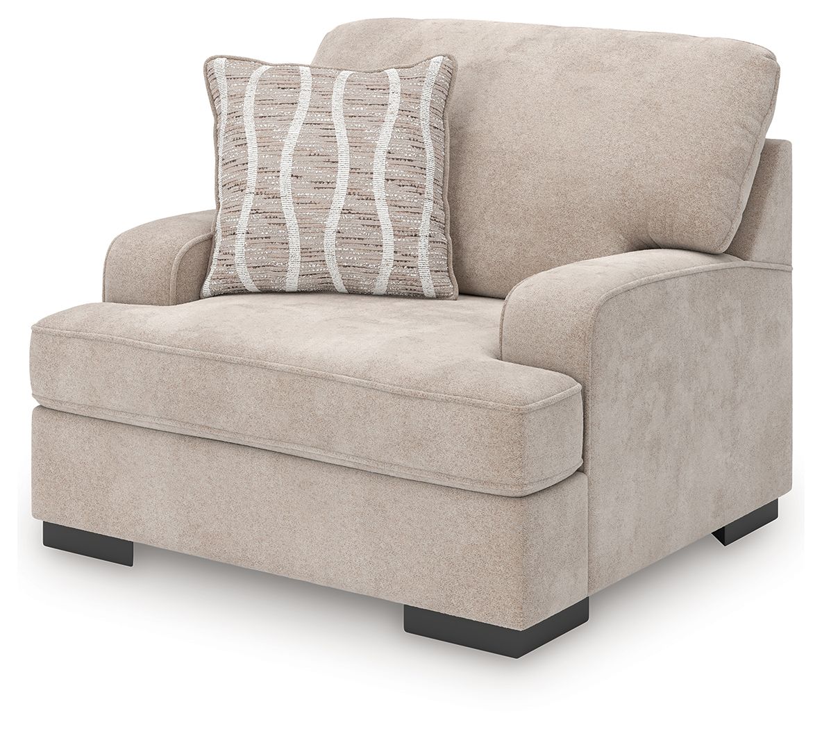 Haut de gamme - Fauteuil une place et demie - Gris taupe