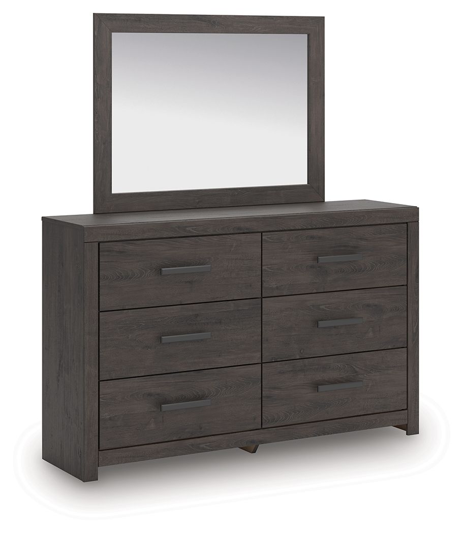 Prendonea - Commode et miroir - Anthracite
