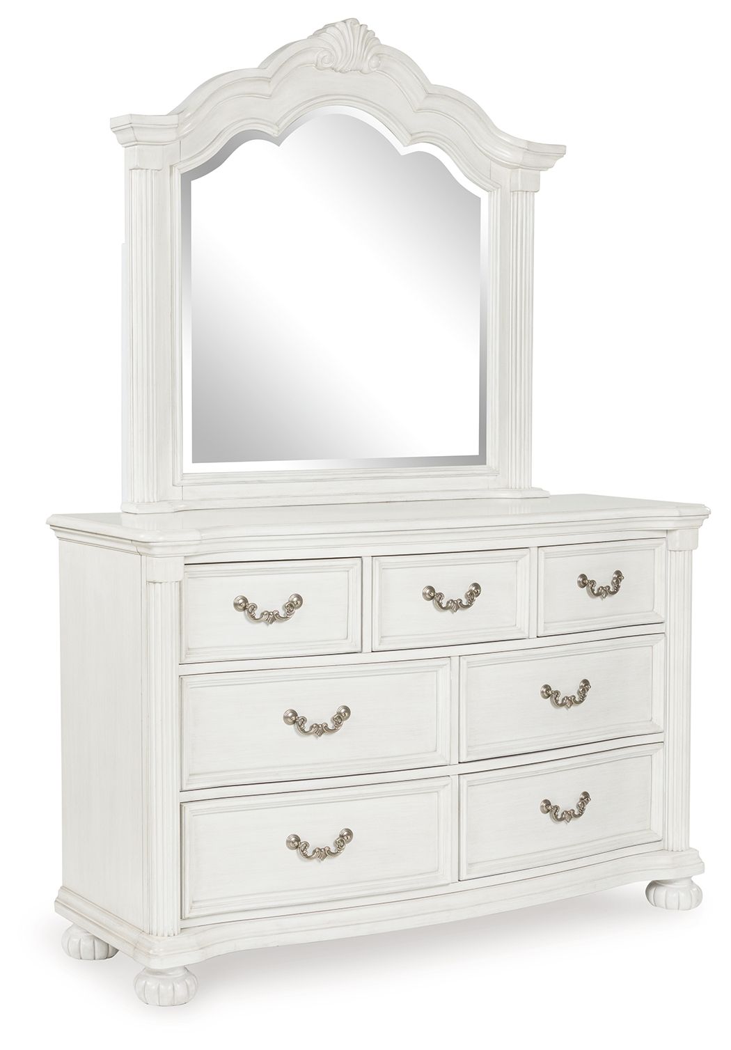 Montelaine - Commode et miroir - Blanc antique