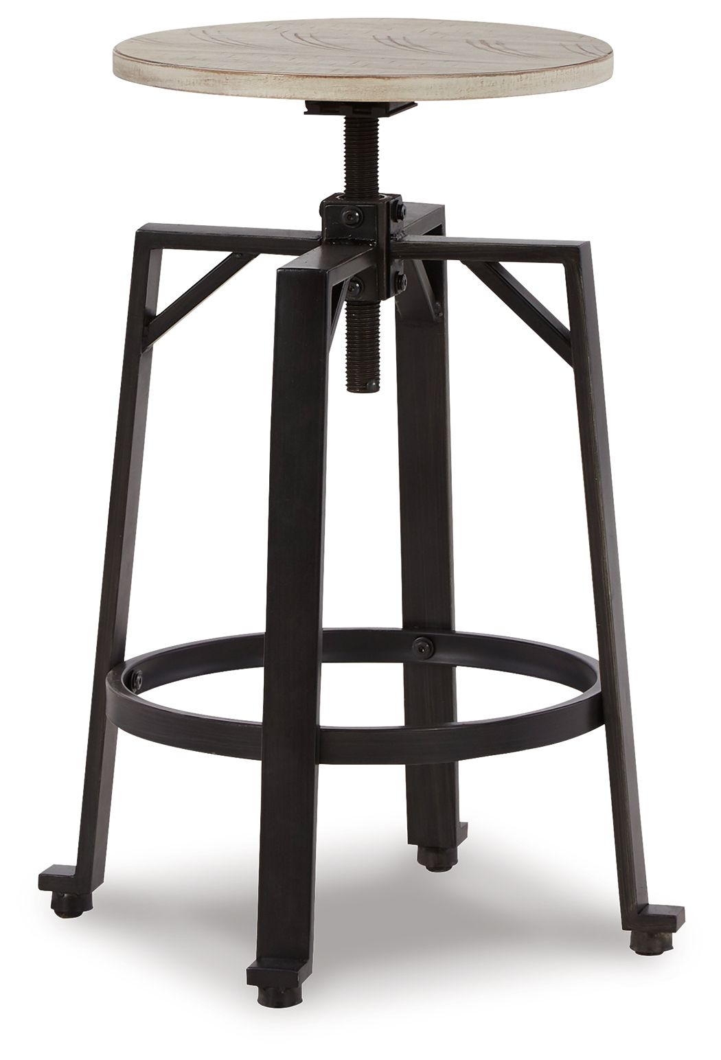 Karisslyn - Swivel Stool (Set of 2) - Whitewash / Black