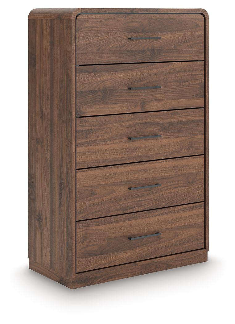 Fortlorn - Commode cinq tiroirs - Brun noyer