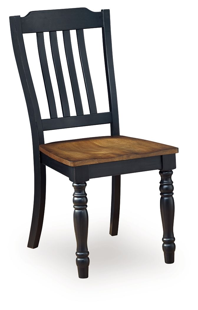Clorazi - Chaise de salle à manger (lot de 2) - Noir / Marron