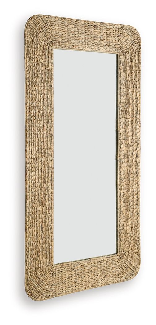 Norigan - Miroir sur pied - Naturel