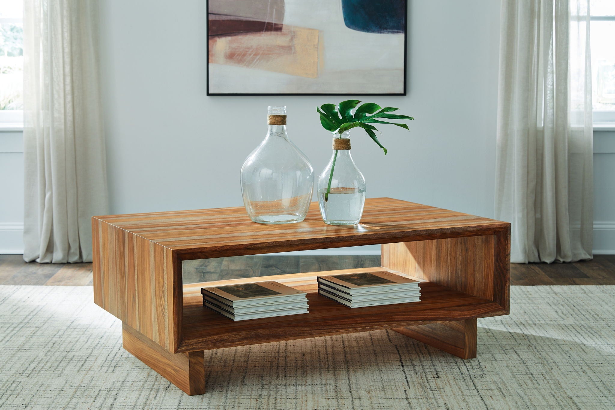 Dressonni - Table Basse Rectangulaire - Marron