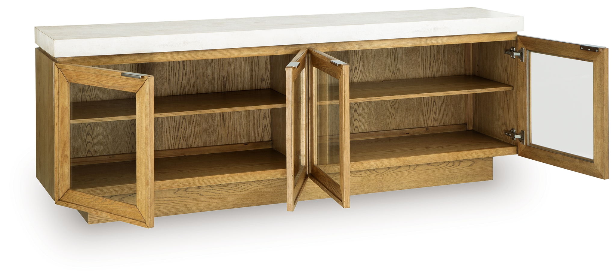 Adanworth - Meuble d'appoint - Brun clair / Gris