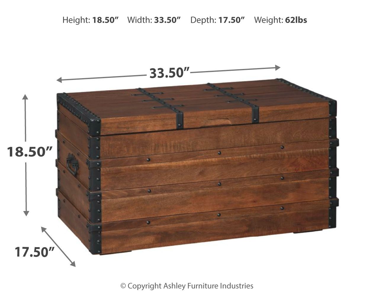 Kettleby - Coffre de rangement - Marron