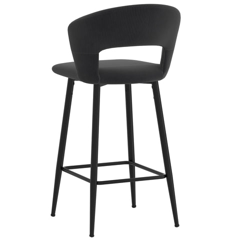 Camille 26'' Counter Stool, Set Of 2 Charcoal