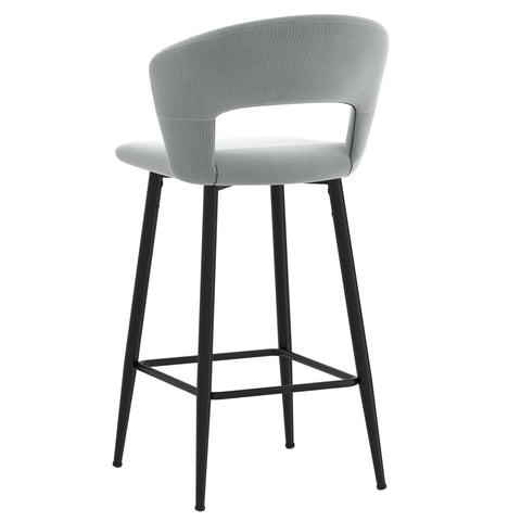 Camille 26'' Counter Stool, Set Of 2 Light Grey