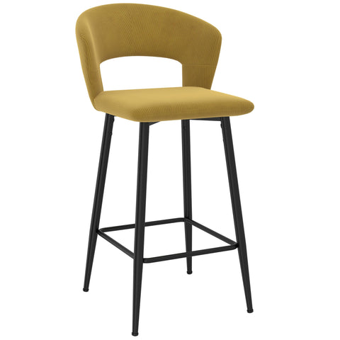 Camille 26'' Counter Stool, Set Of 2 Mustard