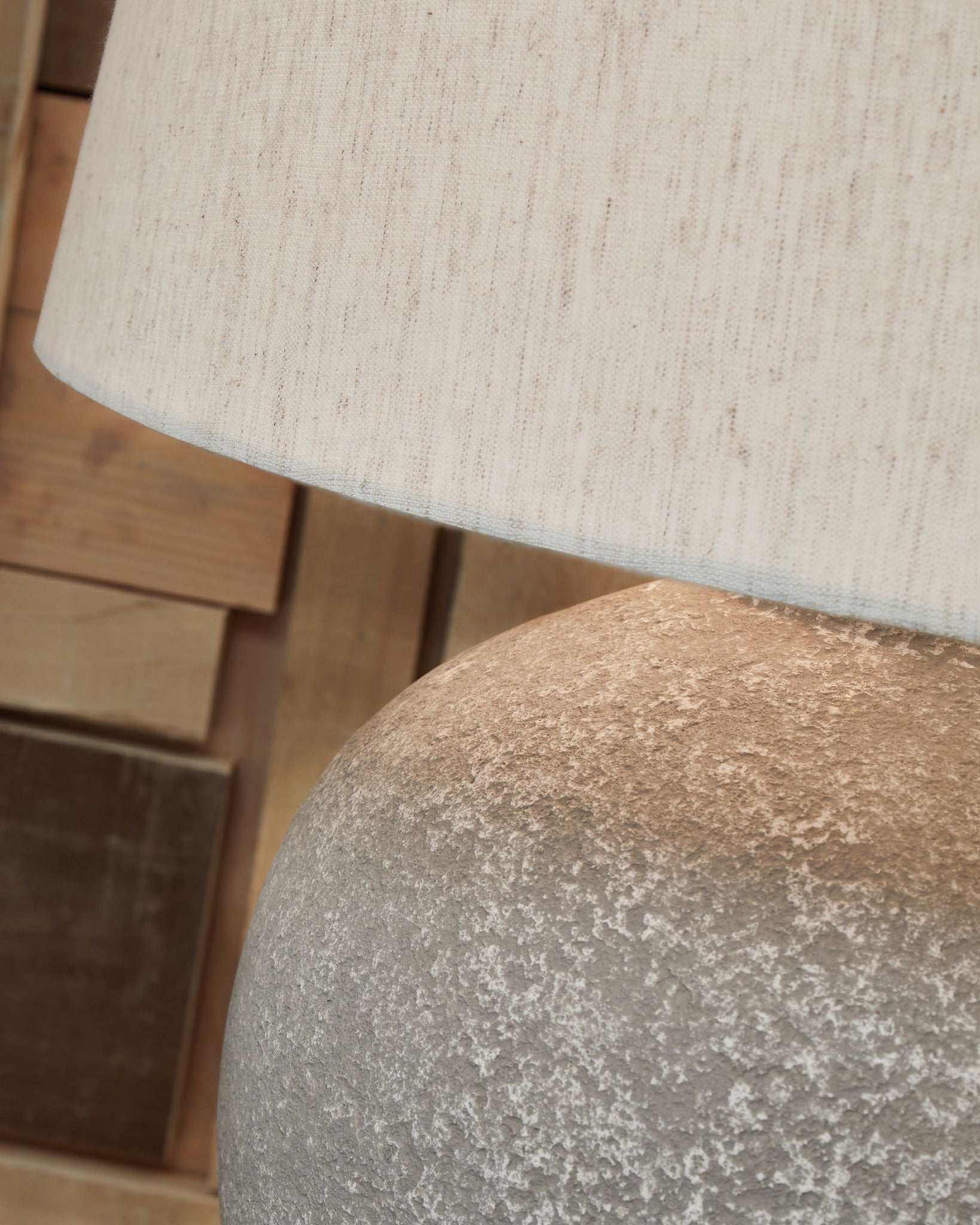 Dreward - Lampe de table en papier - Gris vieilli