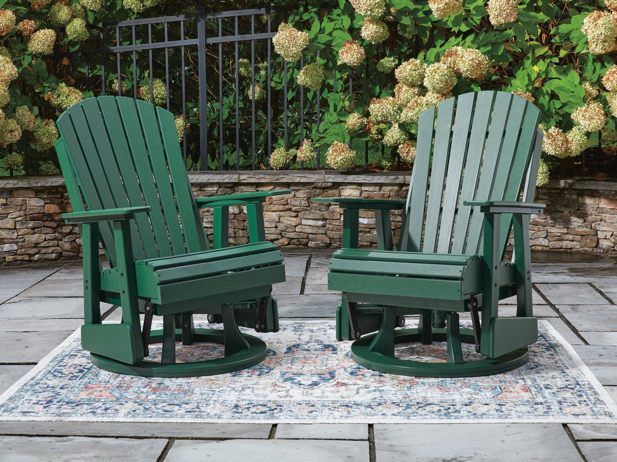 Shell Beach - Swivel Glider Chair - Green