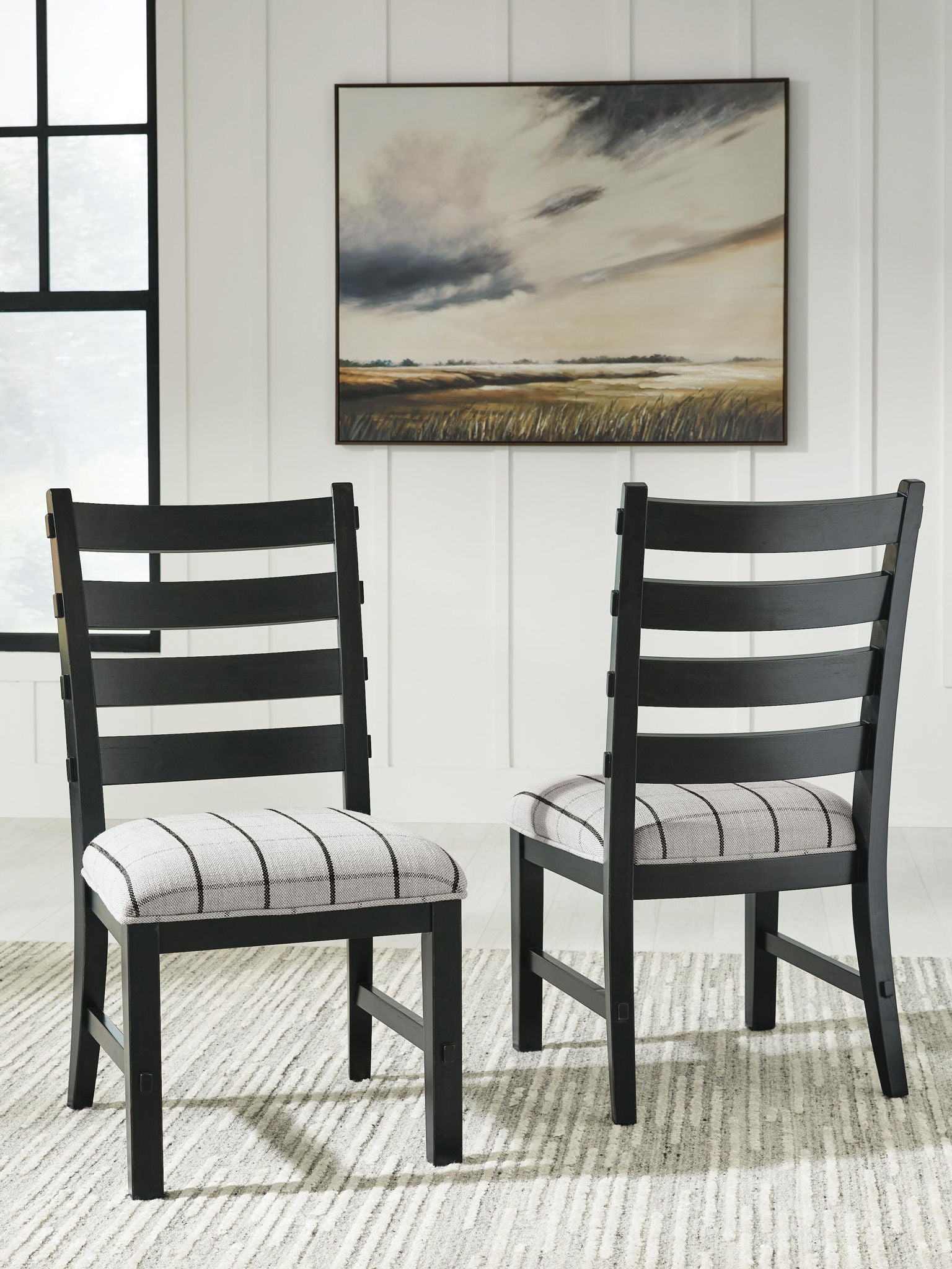 Ridgester - Chaise d'appoint rembourrée (Lot de 2)