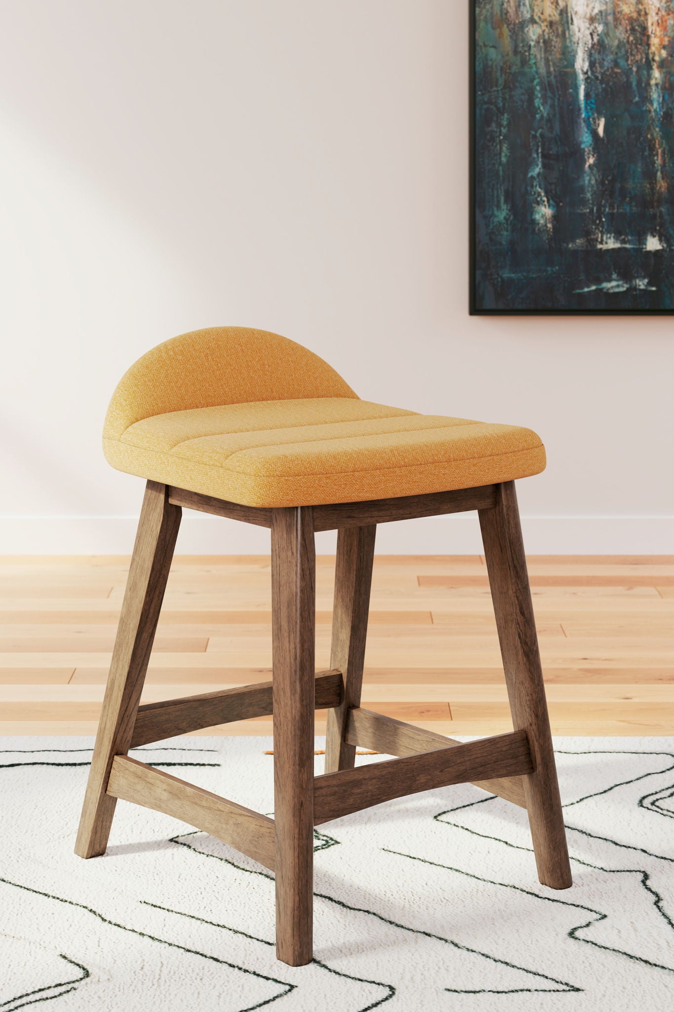 Lyncott - Tabouret de bar rembourré (Lot de 2)
