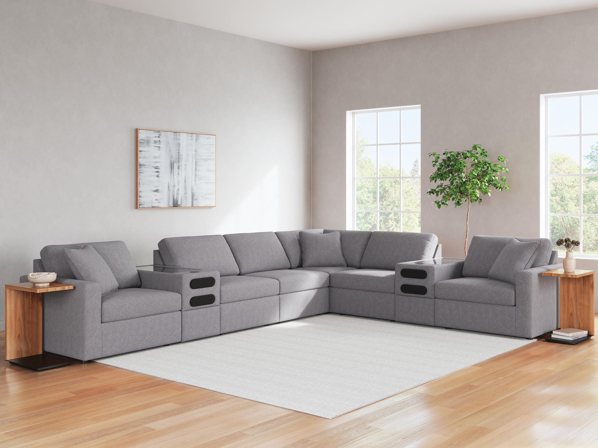 Modmax - L-Shaped Sectional - Granite