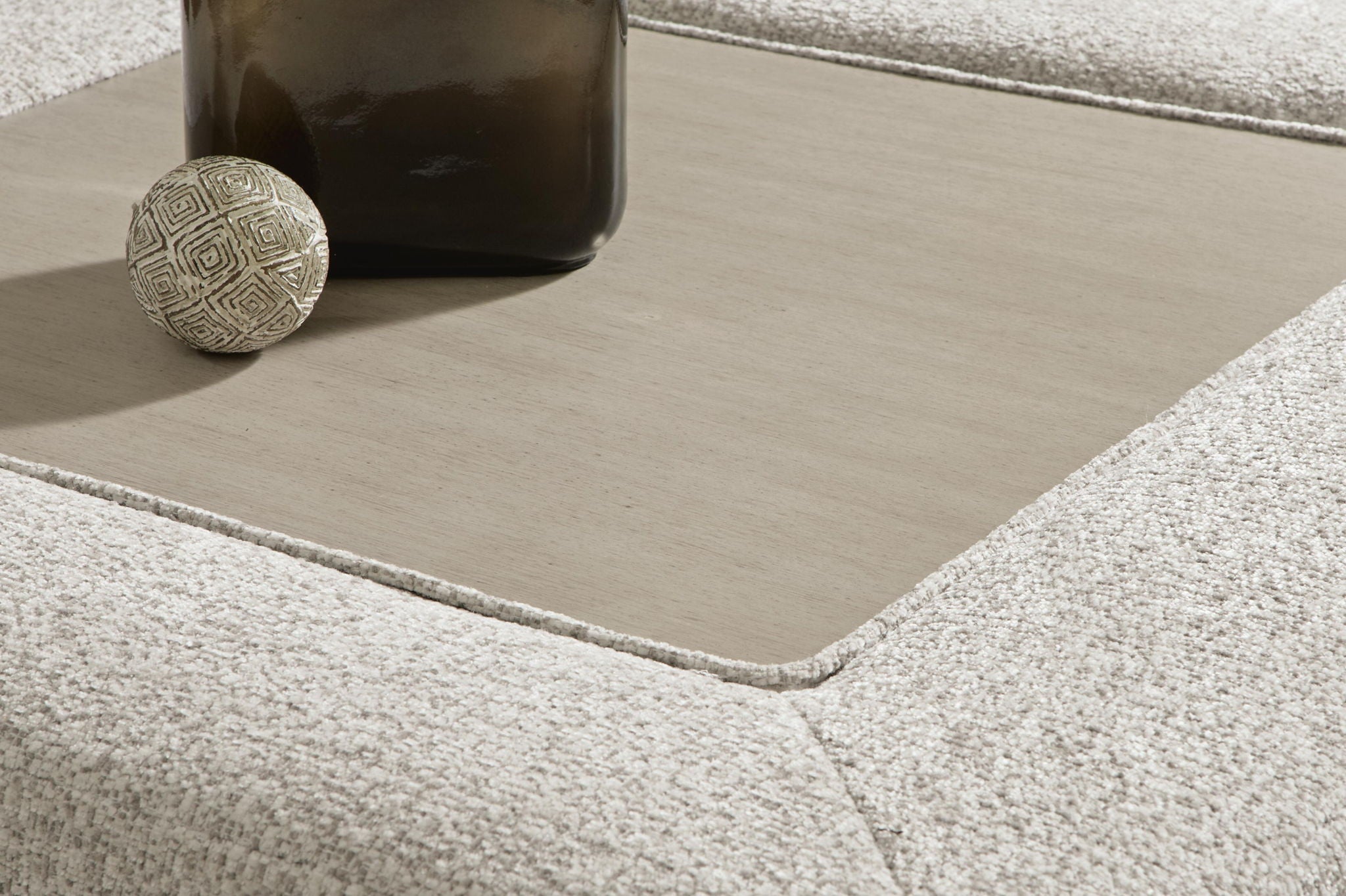 Domaine Ashbourne - Grand Pouf d'appoint - Snowstone