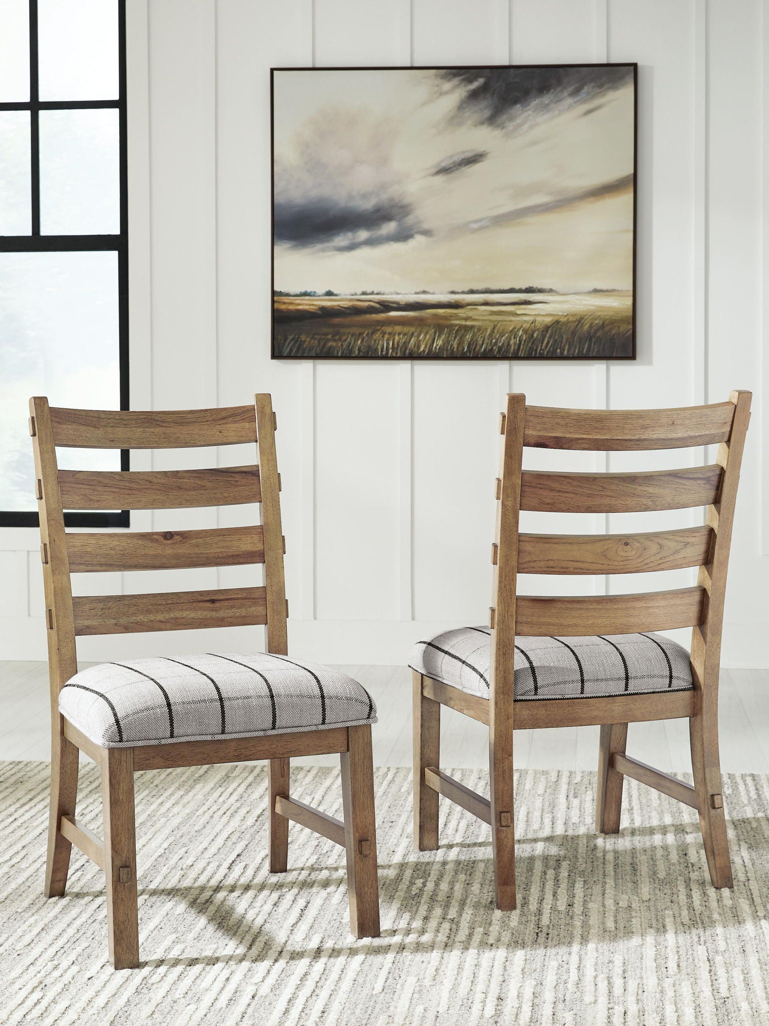 Ridgester - Chaise d'appoint rembourrée (Lot de 2)