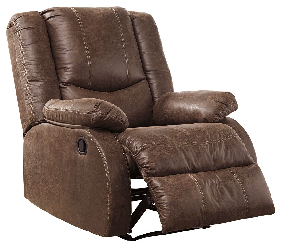 Bladewood - Fauteuil inclinable zéro dégagement - Similicuir - Café
