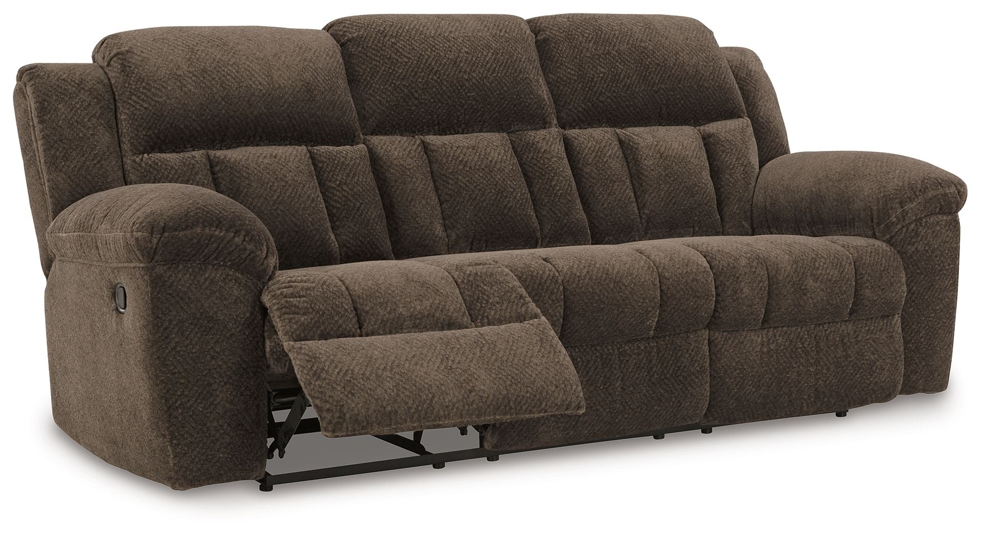 Frohn - Canapé inclinable - Tissu - Chocolat